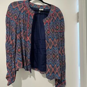 Anthropologie Colorful Patterned Jacket - XL
